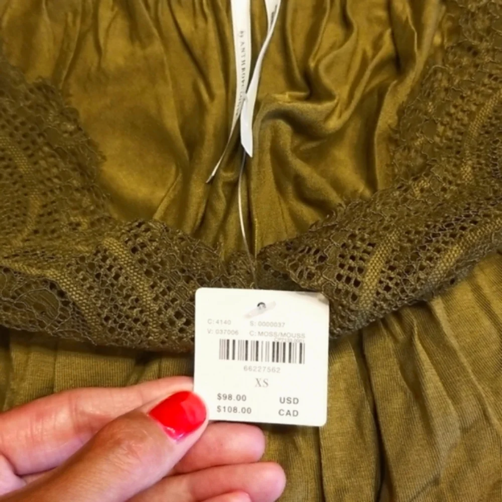 NWT Anthropologie Lacy Lounge Romper